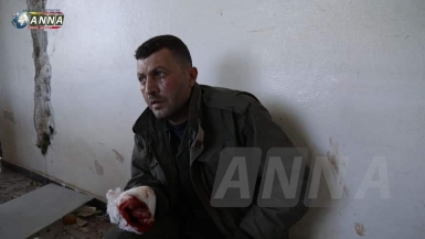 أسرى للمسلحين خلال عمليات الجيش لتحرير سراقب بريف إدلب 