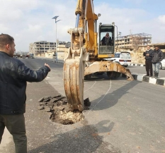 الأمطار تكشف نفقا بطول 100 متر في حلب !