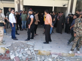 صور من مركز التسوية في حي الأربعين في درعا البلد