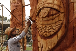 المشروع الفني لنحت أشجار الحدائق في دمشق