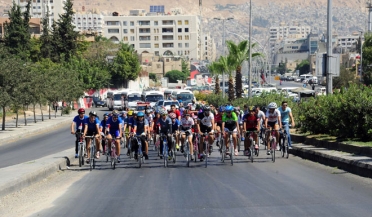 بمناسبة الدورة الـ 59 لمعرض دمشق الدولي ماراثون كرنفالي للدراجات من ساحة الأمويين إلى مدينة المعارض الجديدة
