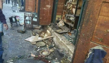 قذائف الحقد التي سقطت في دمشق القديمة بشارع القشلة