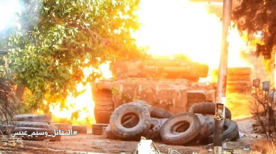 بواسل جيشنا العظيم أثناء التصدي لمحاولة الخرق الذي تم تطويقه في جبهة حرستا 