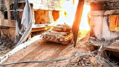 معارك الجيش السوري في مخيم اليرموك ضد التنظيمات الإرهابية 