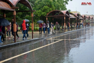 الأمطار في عدة محافطات