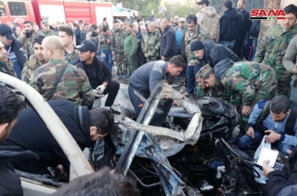 تفجير إرهابي في ساحة الحمام باللاذقية