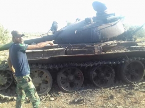 ريف إدلب : اليات المسلحين في بلدة مدايا بريف إدلب بعد سيطرة الجيش العربي السوري عليها