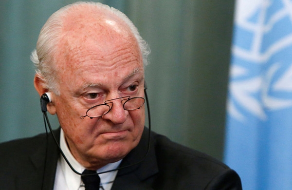 دي ميستورا: الأمم المتحدة تسعى لاستئناف الحوار السوري في تموز المقبل