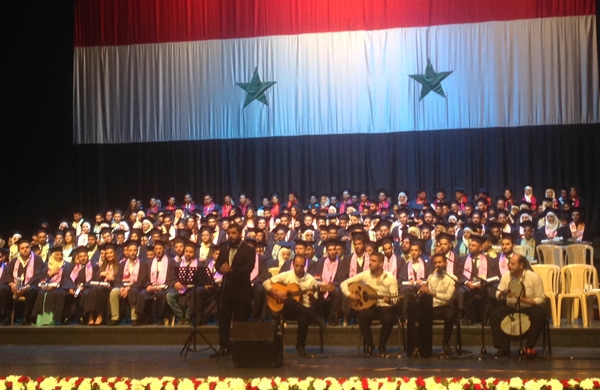 الجامعة السورية الخاصة تحتفل بتخريج طلابها على مسرح دار الأوبرا