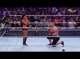 المصارع جون سينا في قمة الرومانسية على حلبة المصارعة ..!