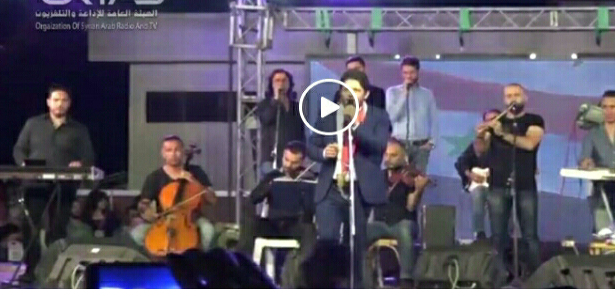 بالفيديو .. النجم معين شريف يغني لسوريا وشعبها وجيشها وقائدها في معرض دمشق الدولي