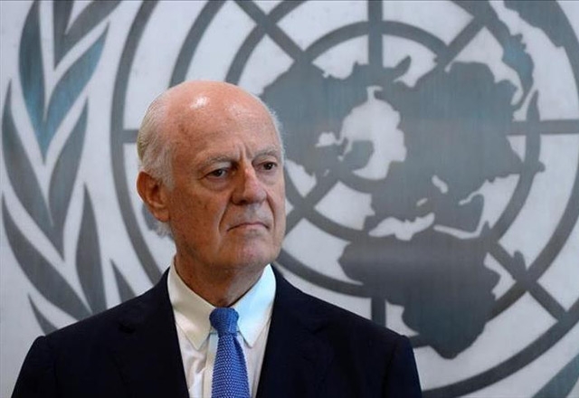 دي ميستورا يدعو لوقف إطلاق النار في الغوطة الشرقية ! 