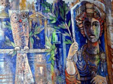 40 لوحة في ملتقى الفن التشكيلي بتدمر تجسد رائحة الصحراء وعبق الماضي