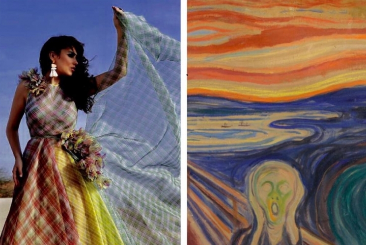 «الأخبار»: «دبّوس هويدا»... الفن التشكيلي بلغة الأزياء المعاصرة