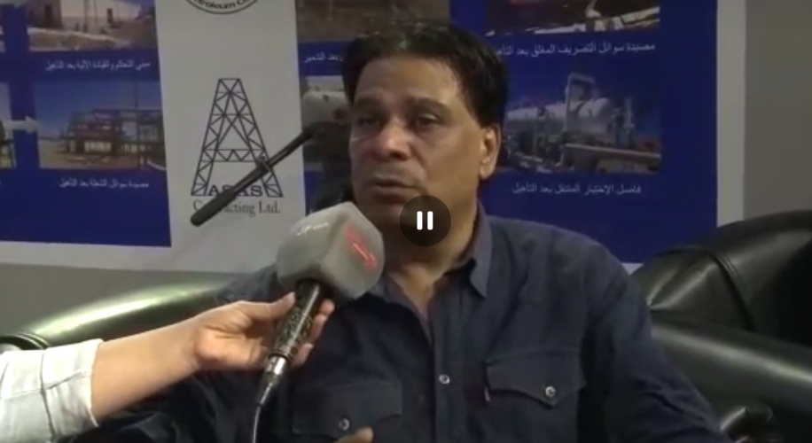 المايسترو هادي بقدونس في حديث لجهينة نيوز ضمن جناح شركة أساس للمقاولات في معرض دمشق الدولي