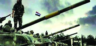 شاهد من جبهات ريف حماة الشمالي كيف تتحول دبابة الارهابيين الى رماد - فيديو