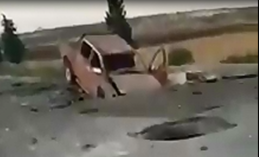 شاهد ..سلاح الجو السوري يدمر رتلاً عسكرياُ تركياً برفقة ارهابيي النصرة بعد عبوره الحدود باتجاه ريف إدلب 