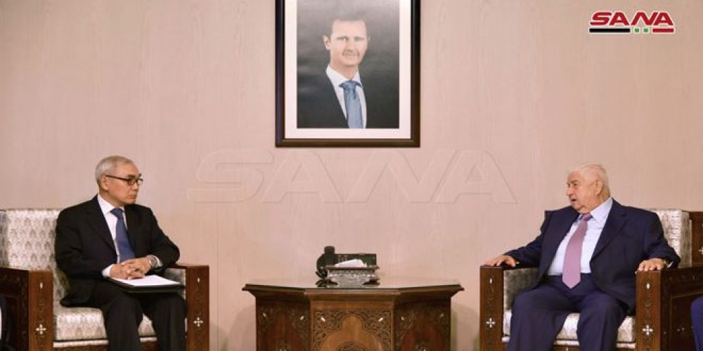  الوزير المعلم يهنيء الصين و السفير الصيني يشيد بانتصارات الجيش 