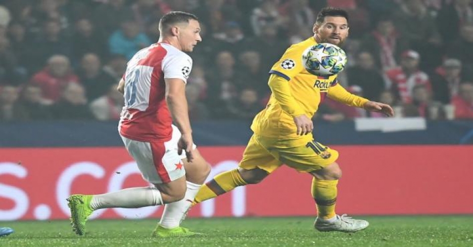 برشلونة يفوز على سلافيا براغ في دوري أبطال أوروبا