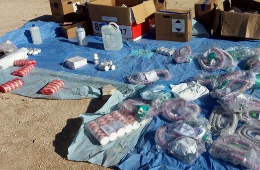 أسلحة وذخيرة وأدوية منها إسرائيلي وغربي المنشأ من مخلفات الإرهابيين في ريفي دمشق والقنيطرة 