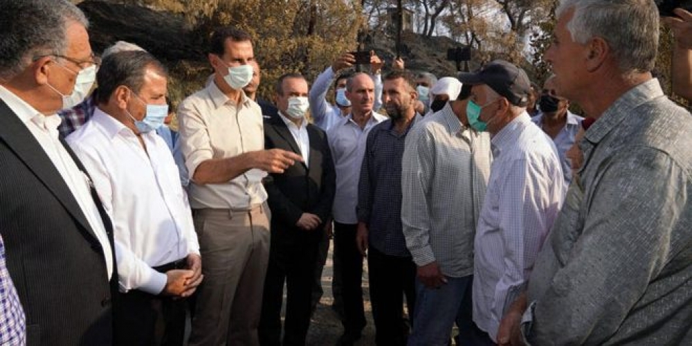 الرئيس الأسد: ما حصل كارثة وطنية والدولة ستتحمل العبء الأكبر لدعم العائلات التي فقدت مواردها   