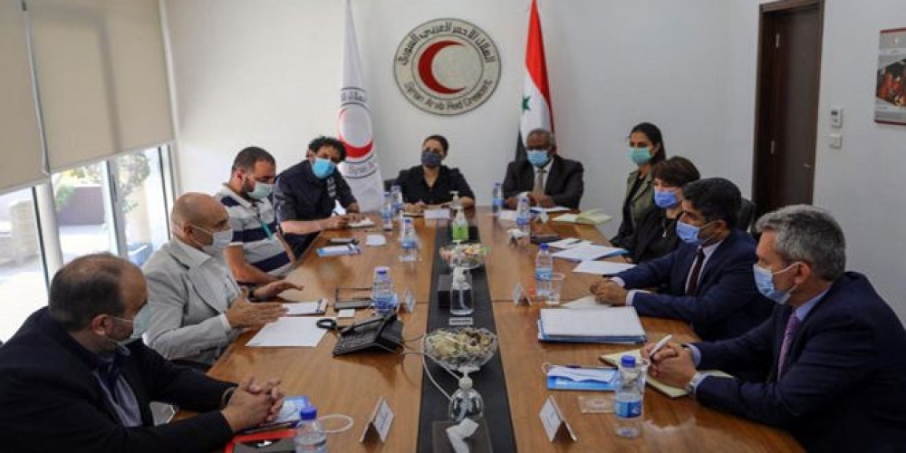 مباحثات بين الهلال الأحمر و الصحة العالمية   