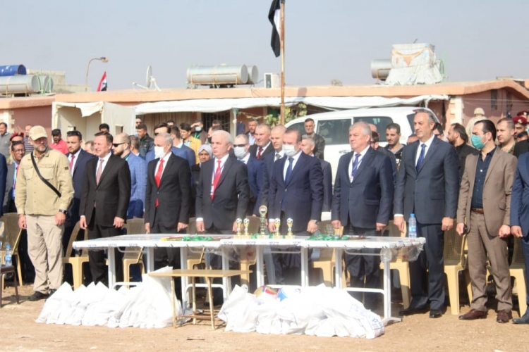  وفد سوري-روسي يزور مركز الإيواء في ريف دمشق، على هامش مؤتمر عودة اللاجئين