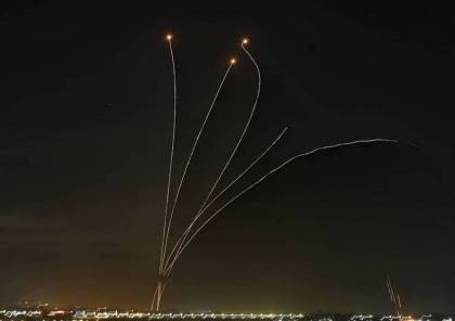 هكذا كانت سماء تل أبيب فجر اليوم