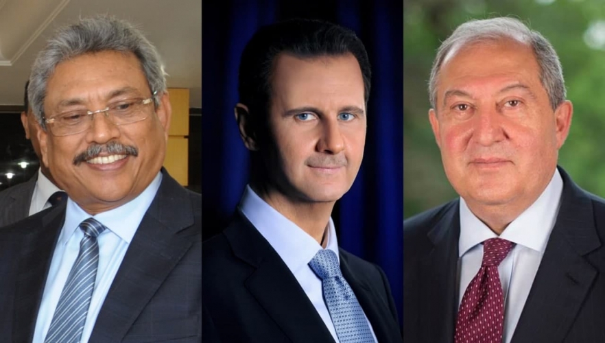 الرئيس الأسد يتلقى برقيتي تهنئة من رئيسي سريلانكا وأرمينيا بفوزه بالانتخابات الرئاسية