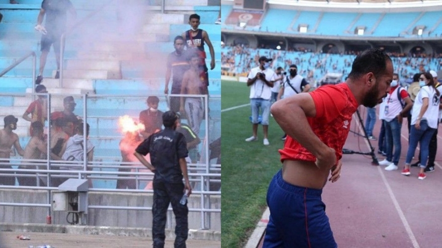 قنابل مسيلة للدموع..تأجيل مباراة الأهلي المصري و الترجي التونسي ريثما تتم السيطرة على الوضع‎