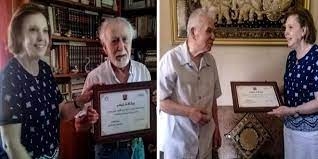 وزيرة الثقافة تكرم الأديب حيدر حيدر والفنان التشكيلي الدكتور ممدوح النابلسي