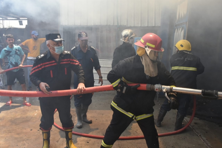 حريقين في بغداد أحدهما في دائرة حكومية
