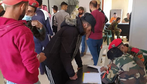  بدء عملية تسوية أوضاع المسلحين والمطلوبين من أبناء بلدة ناحتة وقريتي مليحة الغربية والشرقية بريف درعا 