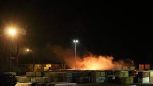 عدوان إسرائيلي يستهدف ساحة الحاويات في ميناء اللاذقية التجاري
