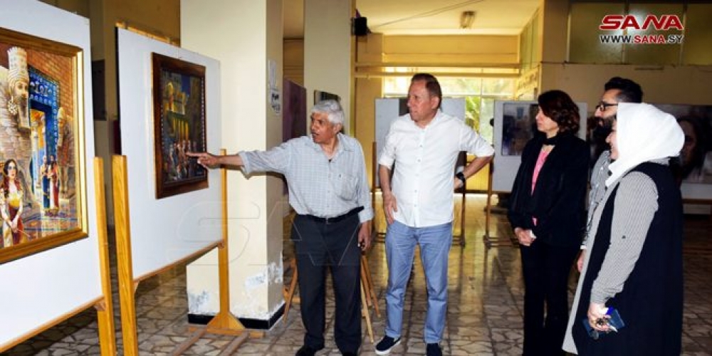بعنوان /جماليات الفن/.. معرض لأساتذة كلية الفنون الجميلة بجامعة حلب