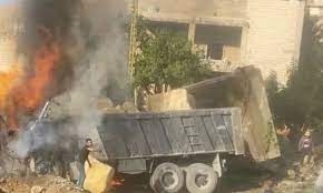 مقتل 8 أشخاص وإصابة 5 آخرين بحادث سير في بلدة عرسال بلبنان