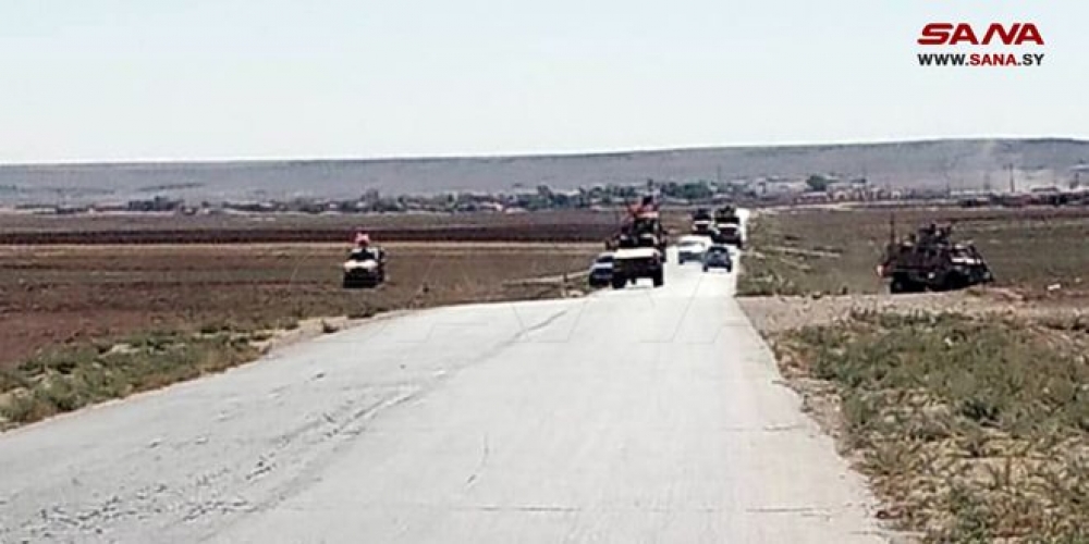 حاجز للجيش يطرد رتلاً للاحتلال الأمريكي من محيط تل تمر بريف الحسكة