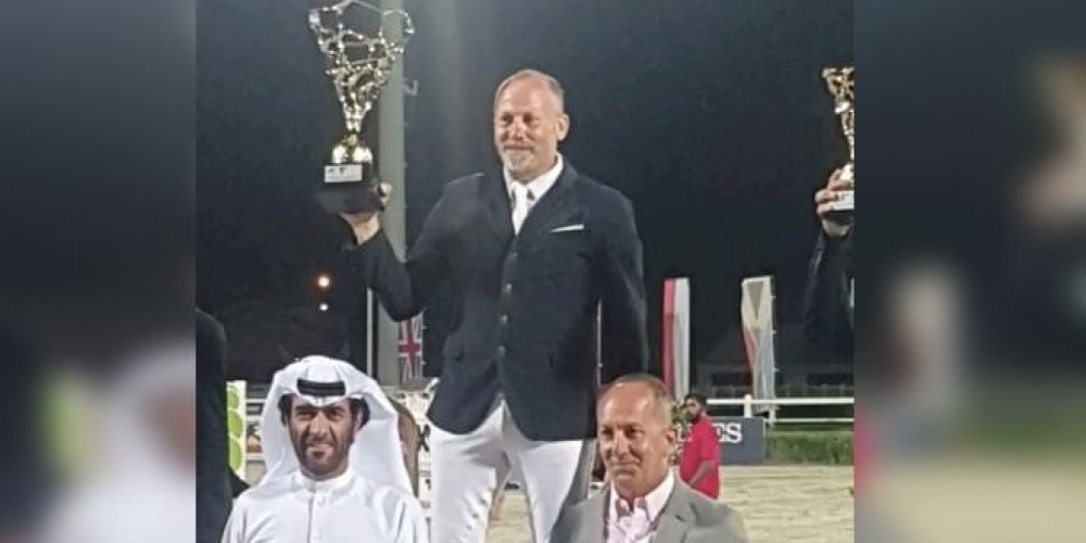 الفارس شادي غريب بطلاً للجائزة الكبرى في بطولة العين الدولية لقفز الحواجز