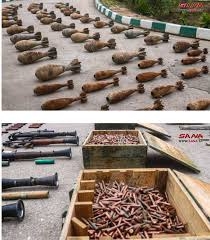 الاجهزة المختصة تضبط أسلحة وذخائر من مخلفات إرهابيي (داعش)   