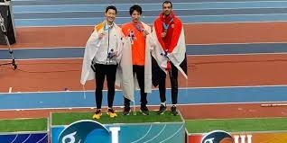 مجد الدين غزال يحرز الميدالية البرونزية في بطولة آسيا لألعاب القوى للصالات