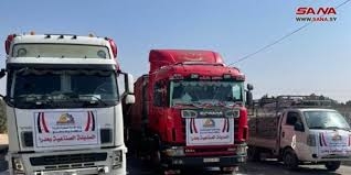 فعاليات اقتصادية في عدرا الصناعية تسير قافلة مساعدات للمتضررين في اللاذقية