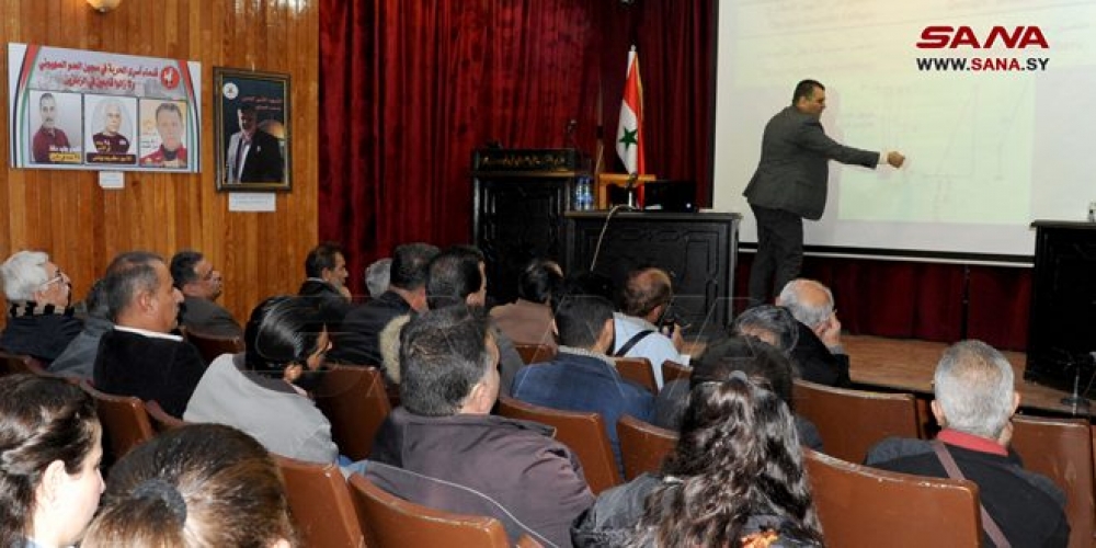 (ضبط اهتزاز المنشآت).. محاضرة في ثقافي أبو رمانة