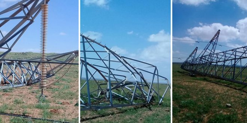 انقطاع الكهرباء عن كامل محافظة السويداء بفعل الرياح الشديدة