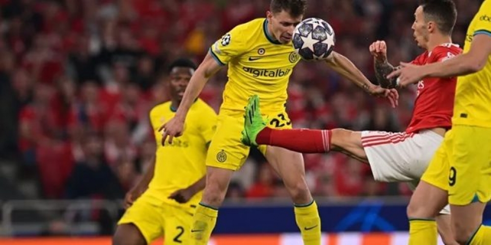 إنتر ميلان يتغلب على بنفيكا بدوري أبطال أوروبا