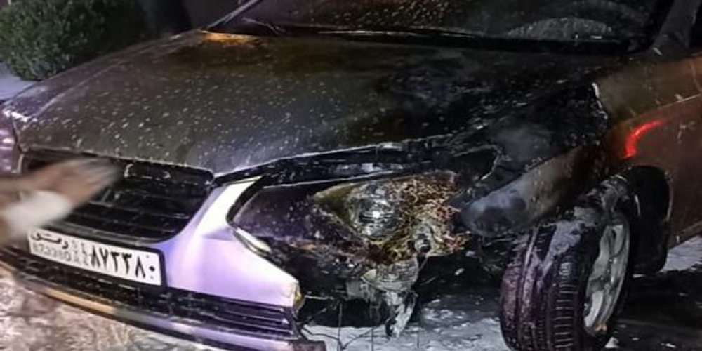 إخماد حريق في سيارة خاصة بدمشق