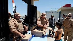 مركز التنسيق الروسي يوزع مساعدات إنسانية في جديدة عرطوز