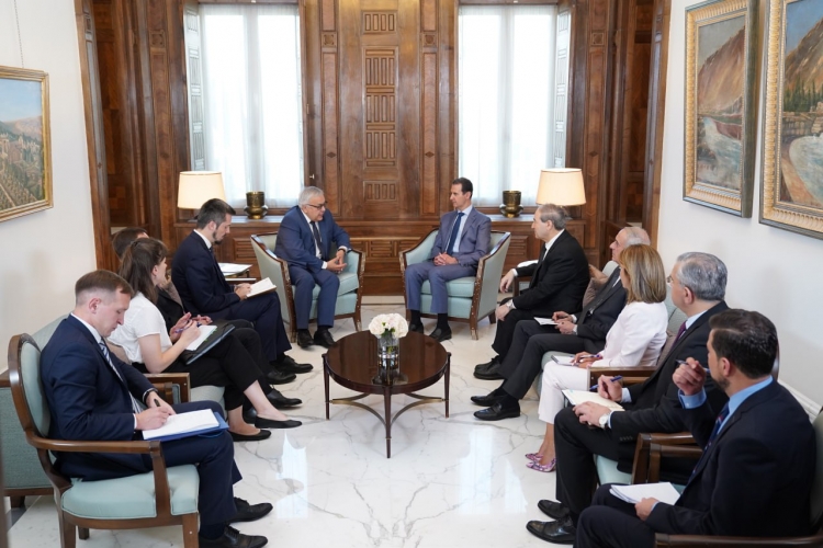 الرئيس الأسد يبحث مع نائب وزير الخارجية الروسي فيرشينين العلاقات بين سورية وروسيا ومحاربة الإرهاب وعودة اللاجئين 
