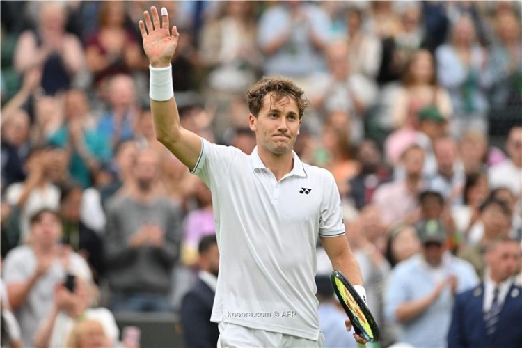 تأهل النرويجي(كاسبر رود) إلى الدور الثاني في بطولة ويمبلدون للتنس