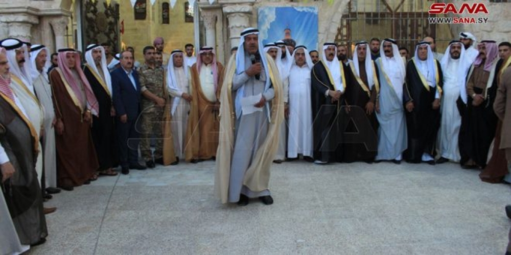 ملتقى العشائر والنخب الوطنية في محافظة حلب يدين الاحتلالين الأمريكي والتركي ويندد بممارسات أدواتهما