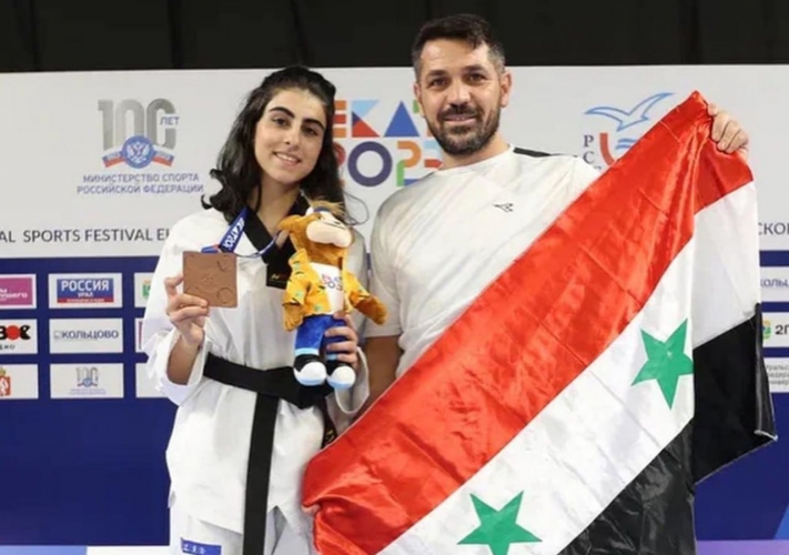 اللاعبة شمس أحمد تحرز الميدالية البرونزية في بطولة العالم للجامعات للتايكوندو